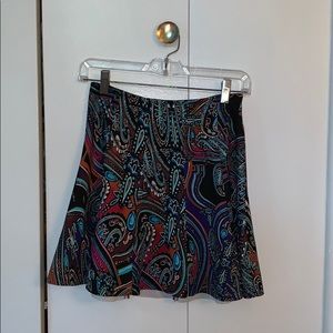 G by Guess Printed M Flare Skirt